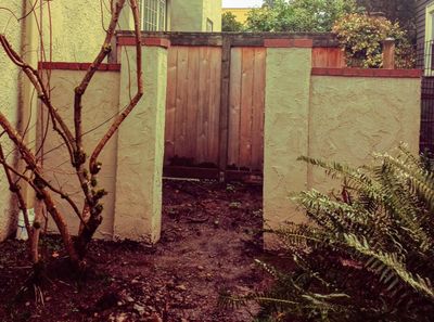 Masonry pillars and planters built by Steve Smith Masonry